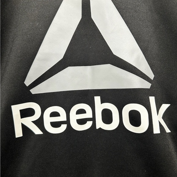 Reebok Black Crewneck Sweatshirt with Logo Design Boys L 10/12 - Picture 3 of 5